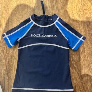 Dolce & Gabbana Kids Dark Blue Rashguard